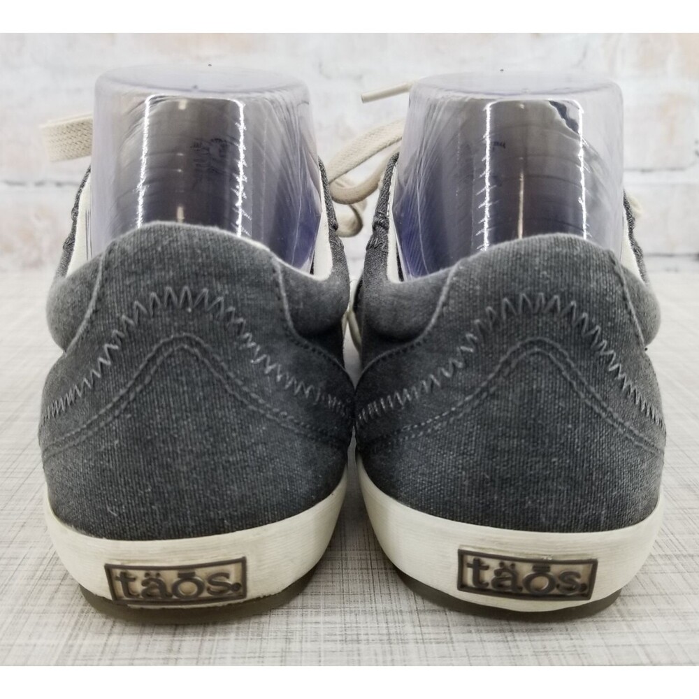 TAOS Star Womens Gray Canvas Lace Up Sneaker Size 7 STA-12844 Shoes - Picture 5 of 9
